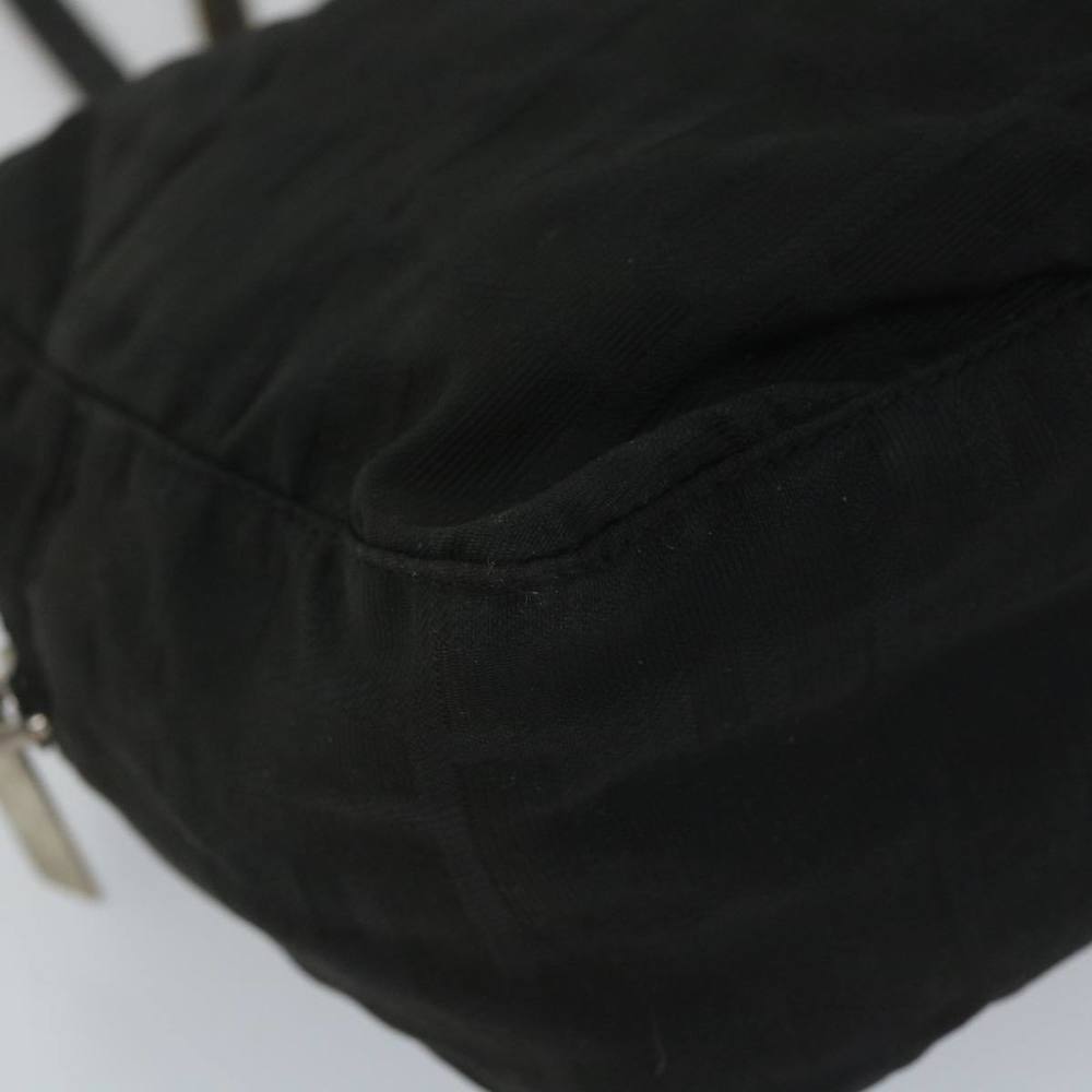 FENDI Zucca Canvas Hand Bag Nylon Black Auth 58064 - Picture 14 of 16